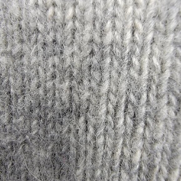 Talbots Women's Vtg Medium Petite Neutral Sweater Wool Angora Striped Cardigan - Picture 11 of 11